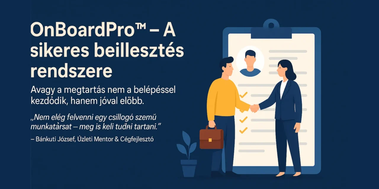 OnBoardPro™ – A sikeres beillesztés rendszere
